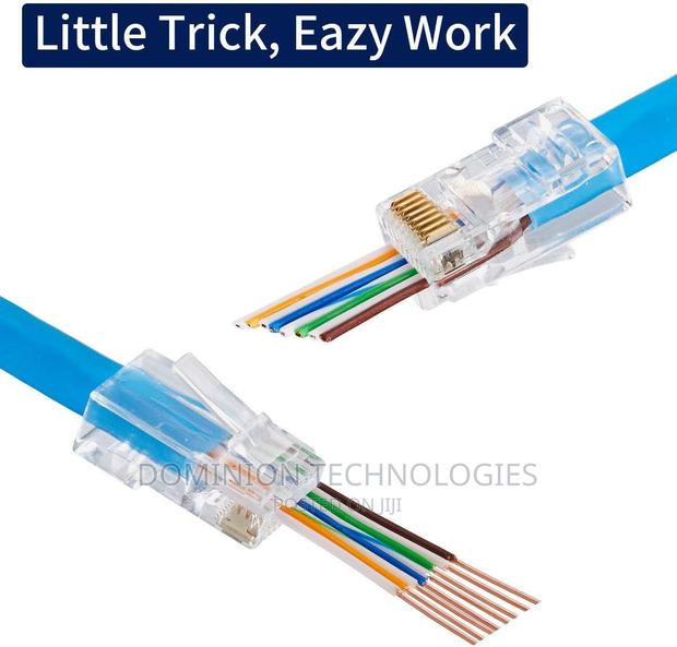 RJ45 Connectors CAT6 Pass Through Connectors Ends · Photo 2