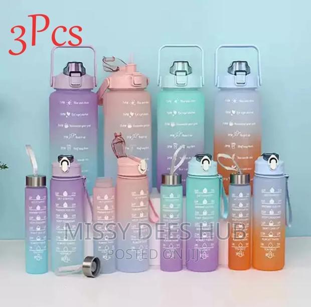 3pcs Bottles With Motivational Time Marker · Photo 3