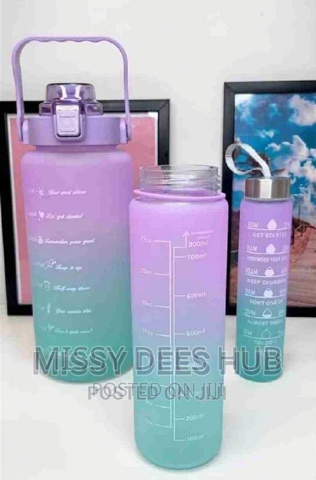 3pcs Bottles With Motivational Time Marker · Photo 5