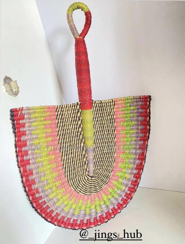 Bolga Handwoven Bridal Fan · Photo 1