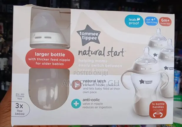 Tommee Tippee Natural Start Feeding Bottle, 3 Pack · Photo 1