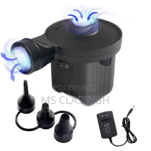 Inflatable Electric Air Pump Pool Mattress Quick Fill Air · Photo 1