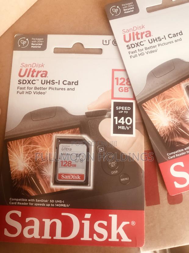 Quality 128gb Memory Card for Camera San Disk · Photo 1