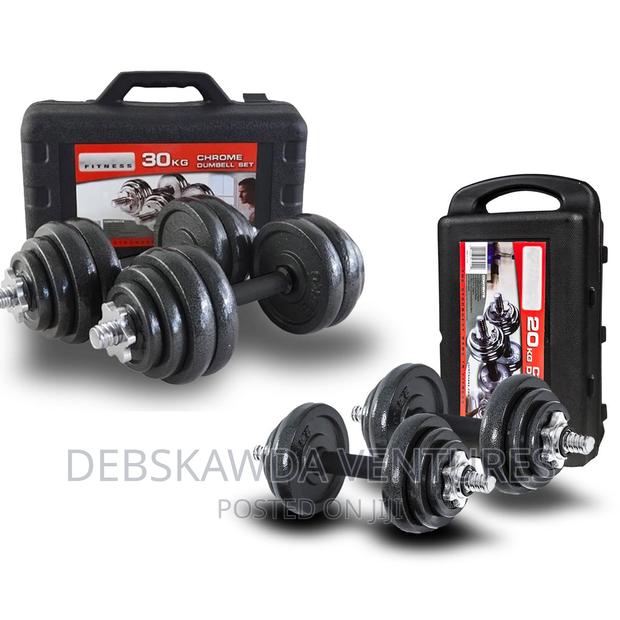 Chrome 30kg Adjustable Dumbbells · Photo 2