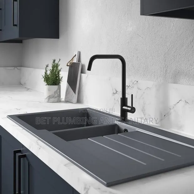 Granite Double Bowl Sink_european_complete With Tap_kitchen Sink · Photo 1