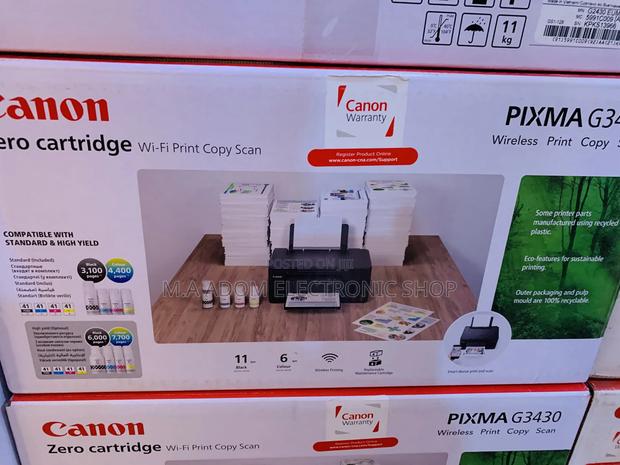 Canon All in One Printer G3430 Mega Refill Ink · Photo 1
