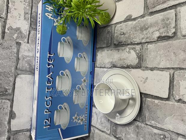 12pcs Tea Mugs Saurcer · Photo 2