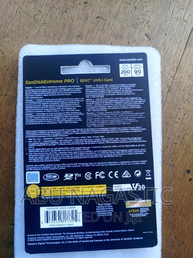 Sandisk Extreme Pro Camera SD Card 64GB · Photo 2