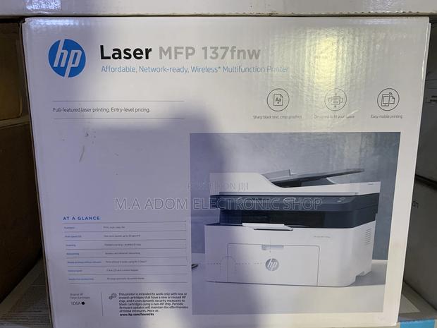 HP Laserjet MFP M137fnw Mono Printer · Photo 1