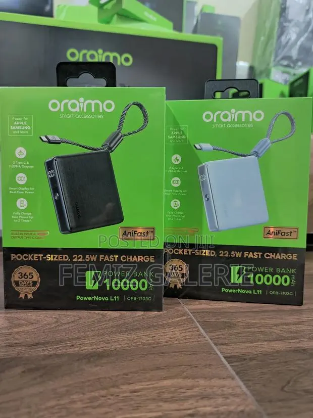 Oraimo Powernova L11 10000mah 22.5w Power Bank · Photo 1