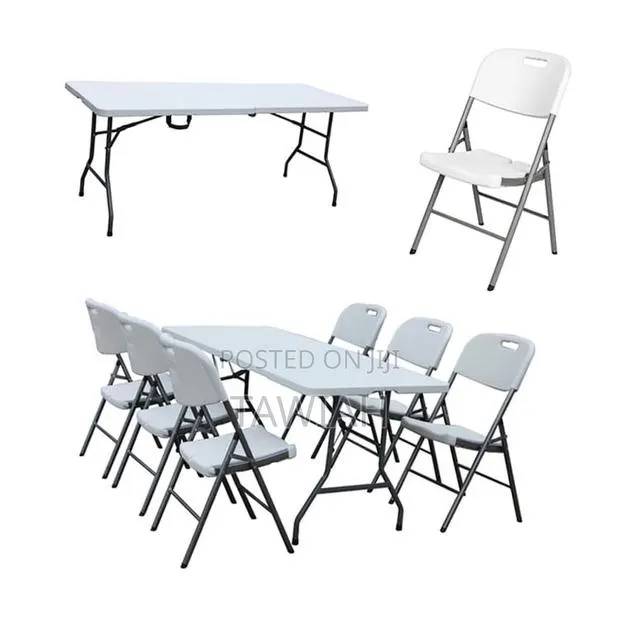 Plastic Folding Table With 6 Chairs · Photo 1