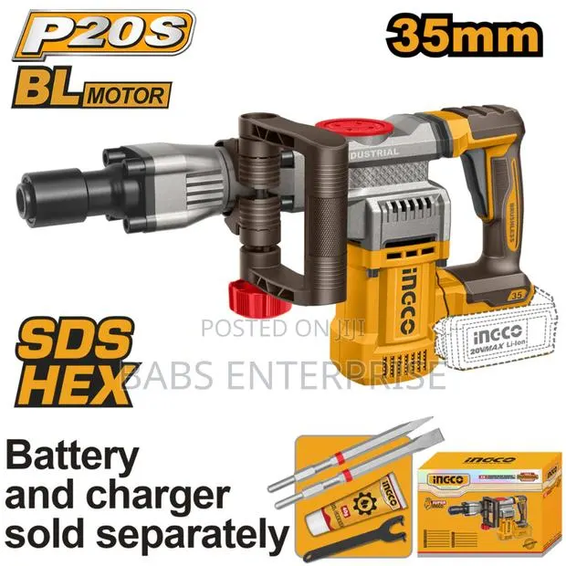 Ingco 20v Cordless Demolition Breaker 35mm Cdbli20358 · Photo 1