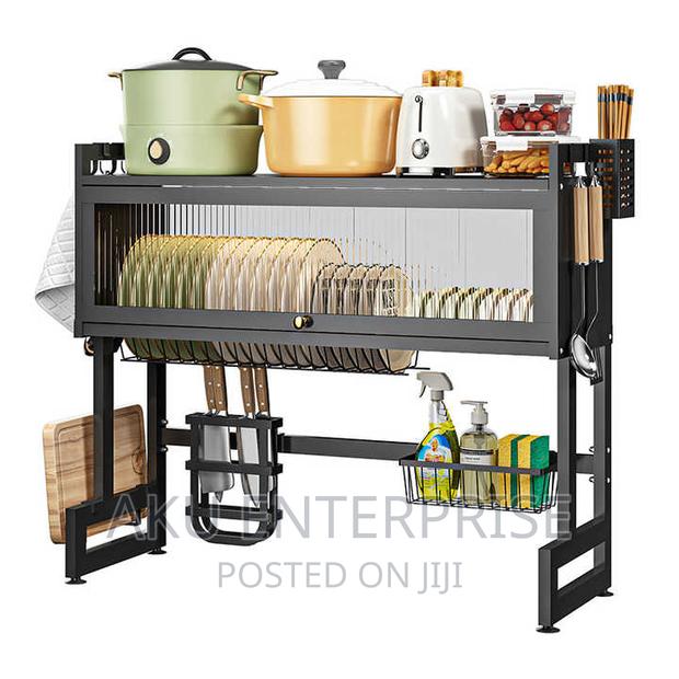 Dish Rack Drain Stand Kitchen Cabinet Door Storage · Photo 2