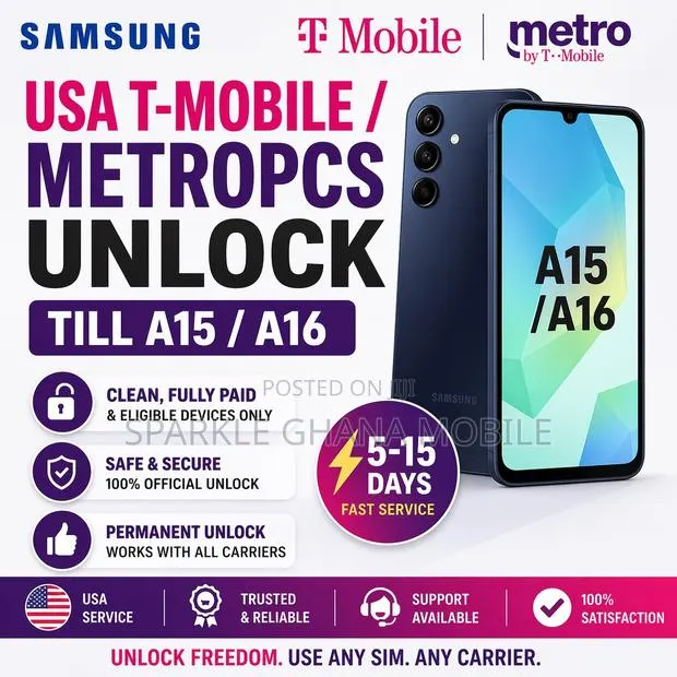 Samsung Usa T-mobile / Metropcs Unlock Till A15 / A16 · Photo 1
