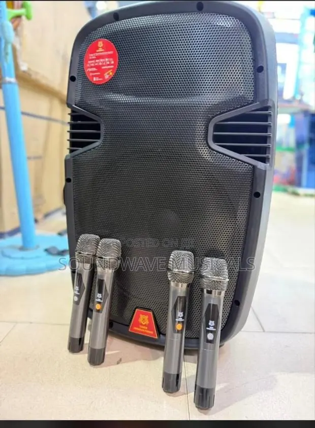 15 Inches Bluetooth Speaker With 4in1 Microphone · Photo 1