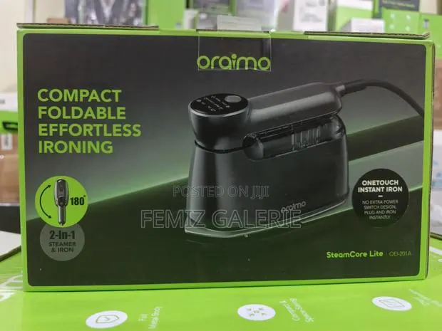 Oraimo SteamCore Lite Portable Steam Iron | 6 Modes, 130ml Tank · Photo 1