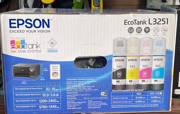 Epson Ecotank L3251 A4 Wi-Fi All-in-One Ink Tank Printer · Photo 2