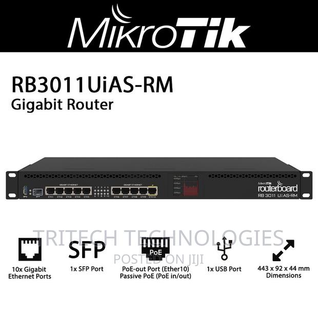Mikrotik Rb3011uias-Rm 1U Rackmount, 10x Gigabit Ethernet Rc · Photo 1