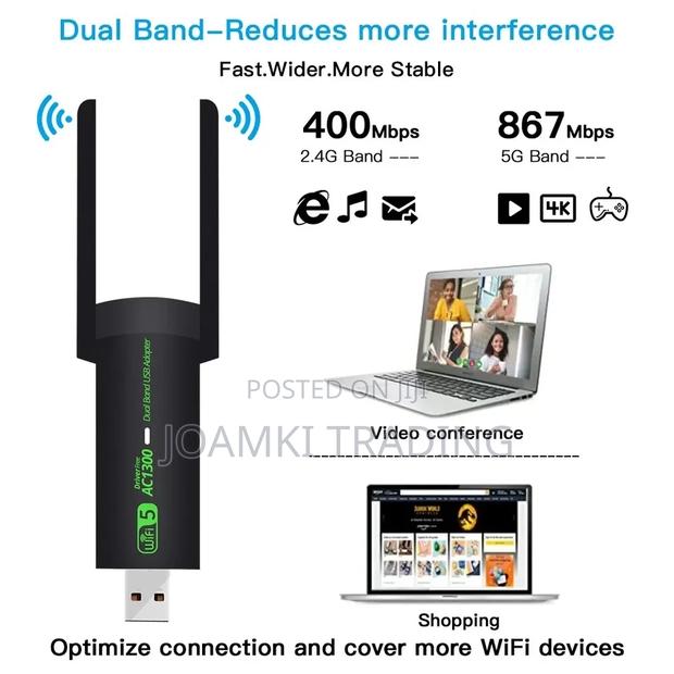1300mps Wifi Adapter, 2.4g 5g Dual Band Wifi Network Adapter · Photo 7