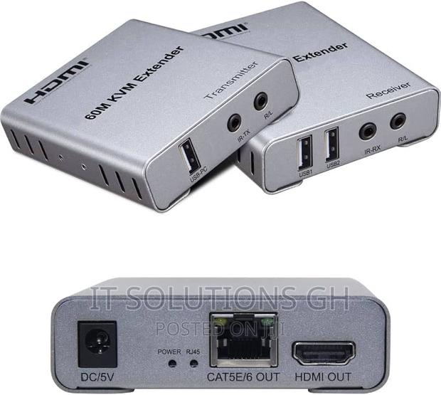60M USB KVM HDMI Extender With 1080P R/L Audio by Cat5e Cat6 · Photo 1