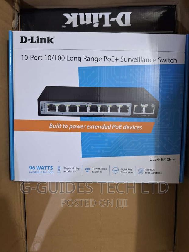 D-Link 10-Port Long Range Poe + Surveillance Switch · Photo 5