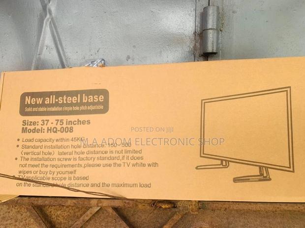 Quality Universal Tv Led Stand Tv Between 32”-75”(Black). · Photo 1