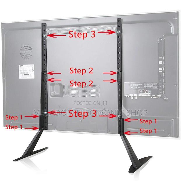Fresh In Box Universal Tv Led Stand For 32”-75” Tv(Black) · Photo 1