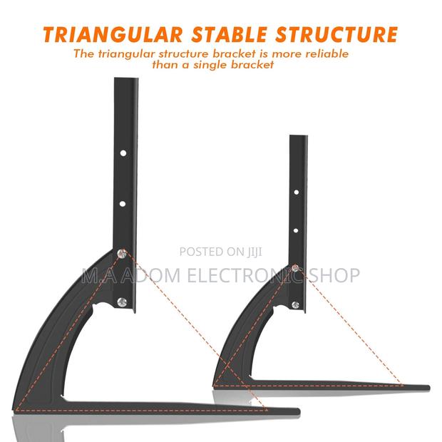 Newly In Stock Universal Tv Led Stand For 32”-75” Tv(Black). · Photo 1