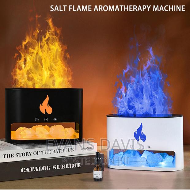 Flames Diffuser With Crystal/ Salt Stones Plus Free Oil · Photo 2