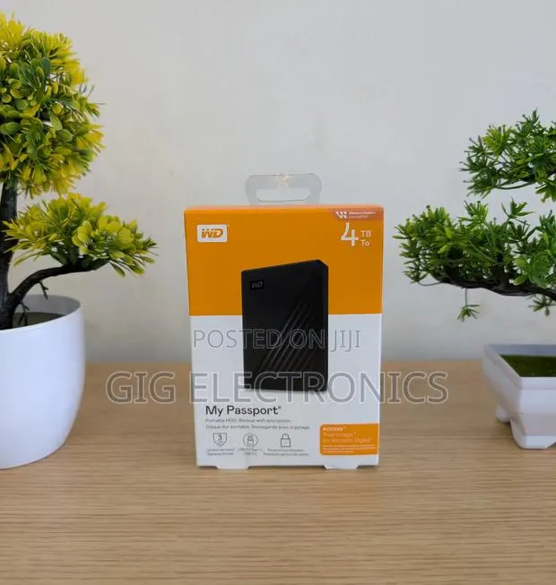 Wd 4tb My Passport USB 3.2 Gen 1 External Hard Drive · Photo 1