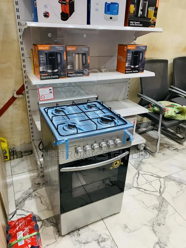Secure Fast Volcano 5c.Gl Gas Oven 4 Burner Manual Ignition – 50x50cm · Photo 1