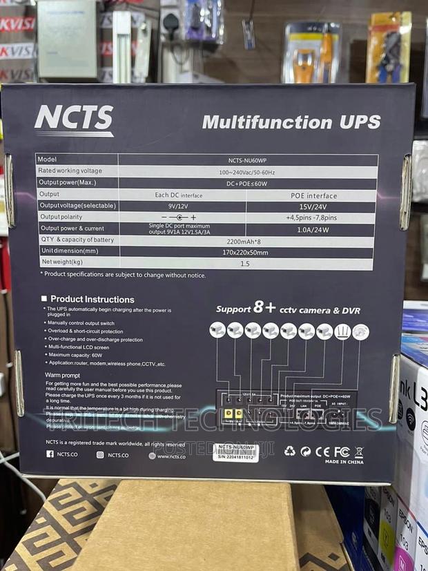 Mini UPS For Analog Camera (Cctv) 8ch NCTS · Photo 1