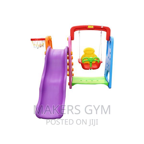 Playground Slide With Seasaw and Basketball Hoop · Photo 2