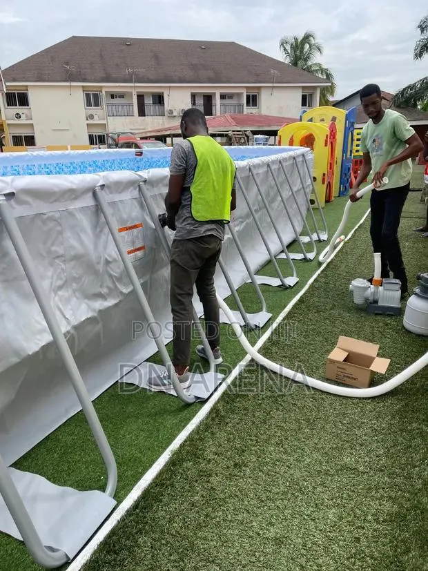 Potable 24ft by 12ft by 5ft Swimming Pool With Pump · Photo 7