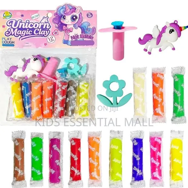 3 Pack Unicorn Clay Dough · Photo 1