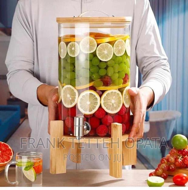 10L Juice Dispenser With Wooden Stand · Photo 1
