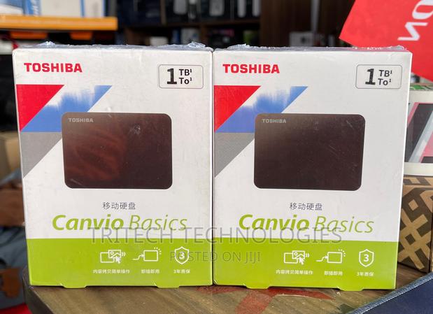 Toshiba Convio Basics 1TB Protable External HDD · Photo 1