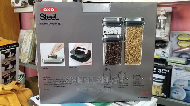 OXO Steel 3-Piece Airtight Food Storage Container Set · Photo 2