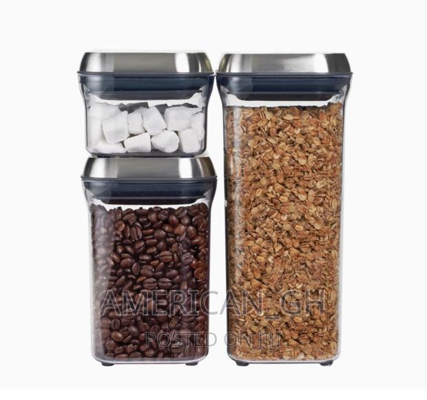OXO Steel 3-Piece Airtight Food Storage Container Set · Photo 3