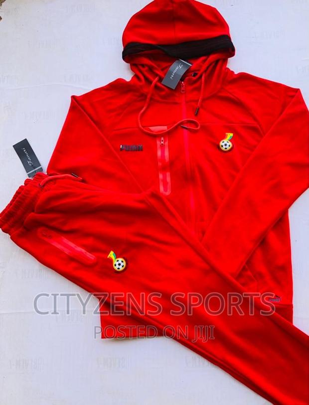 Ghana Black Stars Red Hoodie · Photo 1