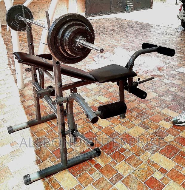 Konlega Bench Press With 40kg Weight and Bar · Photo 2