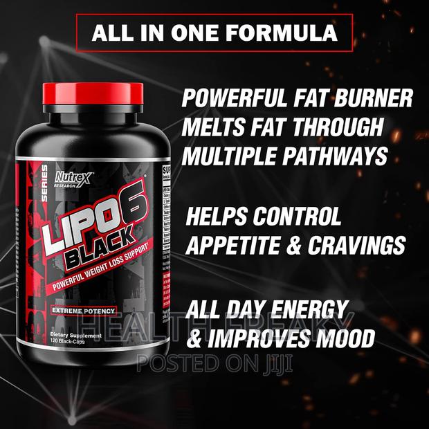 Lipo 6 Black Fat Burner Weight Loss Max Strength Energy · Photo 3