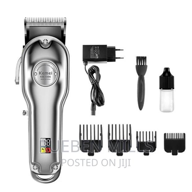 Silver Kemei All Metal Hair Clipper Barbering Machine · Photo 2