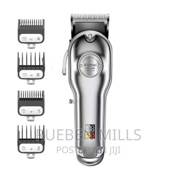 Silver Kemei KM-1986 Full Metal Cordless Hair Clipper · Photo 2