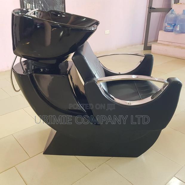 Silver Arm Solid Hair Washing Basin With Adjustable Seat · Photo 3