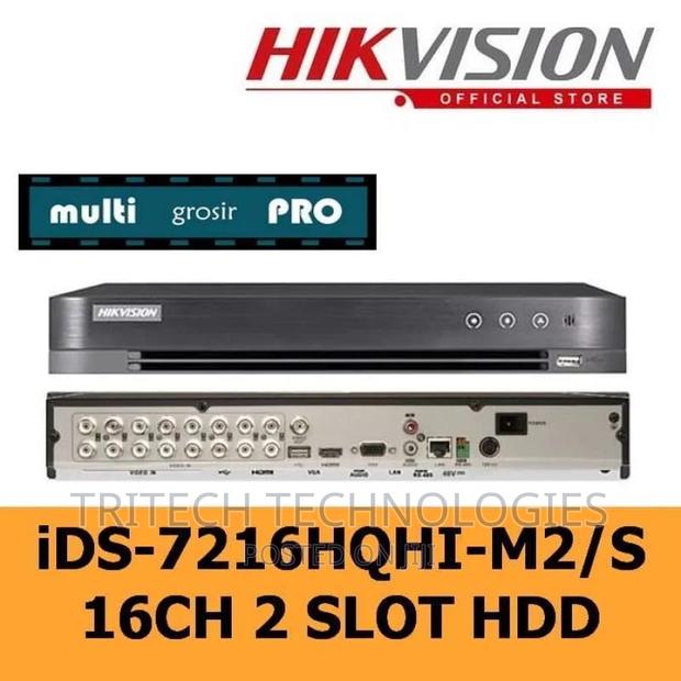 Hikvision 16ch DVR Acusense3k/5mp 2hddslot Ids-7216hqhi-M2/S · Photo 2