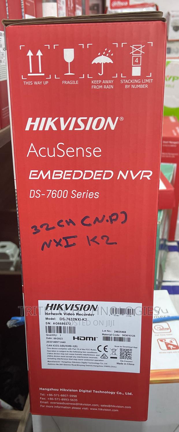 Hikvision 32-Ch 1u K None Poe Acusense NVR Ds-7632nxi- · Photo 3