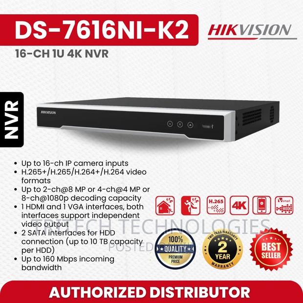 Hikvision 32-Ch 1u K None Poe Acusense NVR Ds-7632nxi- · Photo 1