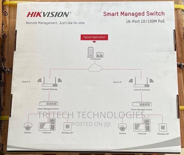 Hikvision 16port Fast Ethernet Managed Poe Switch +Sfp · Photo 2