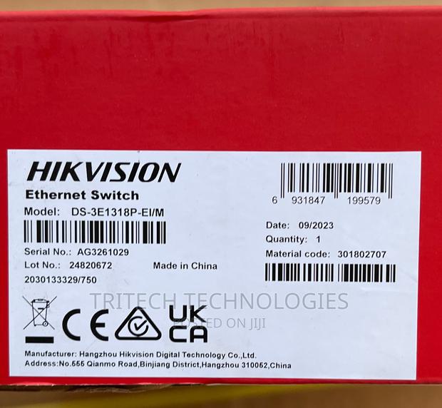 Hikvision 16port Fast Ethernet Managed Poe Switch +Sfp · Photo 3